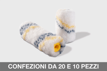 MINI RULLO DOUBLE LINE 13 - pennelli e rulli professionali per imbianchini, decoratori, cartongessisti, pittori, artisti e amanti del fai da te