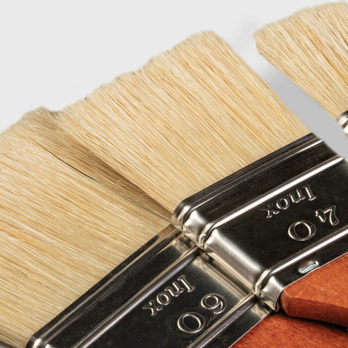 1532 Piatto-Piattina Pura Setola Sbiancata HP – Pennello professionale per finiture perfette